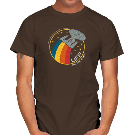 UFP Bridge Crew Vintage Shirt Exclusive - Mens T-Shirts RIPT Apparel Small / Dark Chocolate