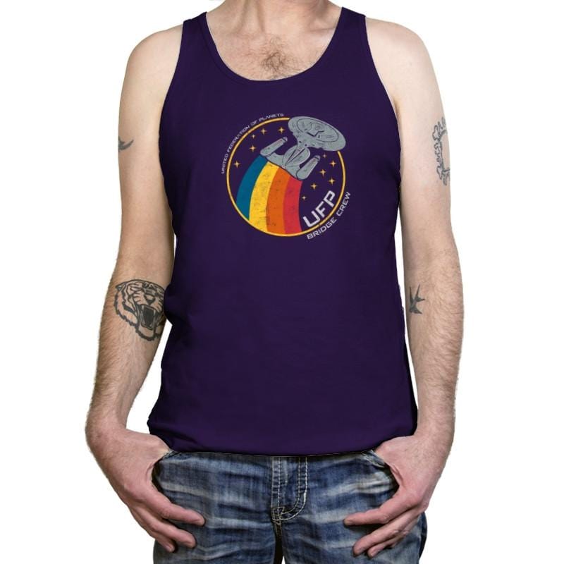 UFP Bridge Crew Vintage Shirt Exclusive - Tanktop Tanktop RIPT Apparel X-Small / Team Purple