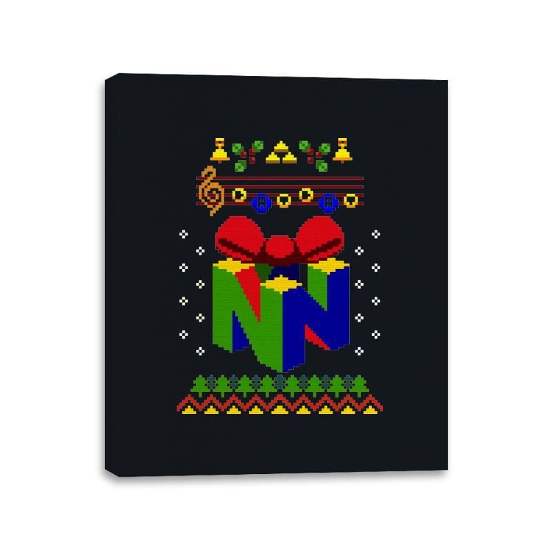 Ugly 64 - Ugly Holiday - Canvas Wraps Canvas Wraps RIPT Apparel 11x14 / Black