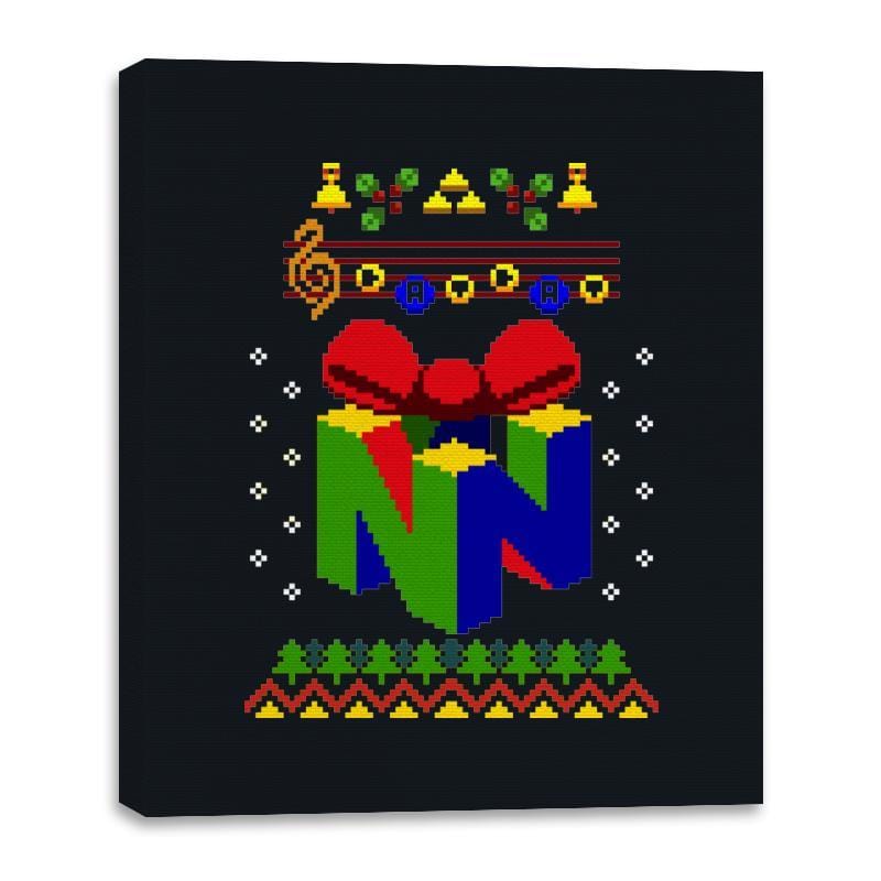 Ugly 64 - Ugly Holiday - Canvas Wraps Canvas Wraps RIPT Apparel 16x20 / Black