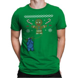 Ugly Cookie! - Ugly Holiday - Mens Premium T-Shirts RIPT Apparel Small / Kelly Green