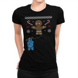 Ugly Cookie! - Ugly Holiday - Womens Premium T-Shirts RIPT Apparel Small / Indigo