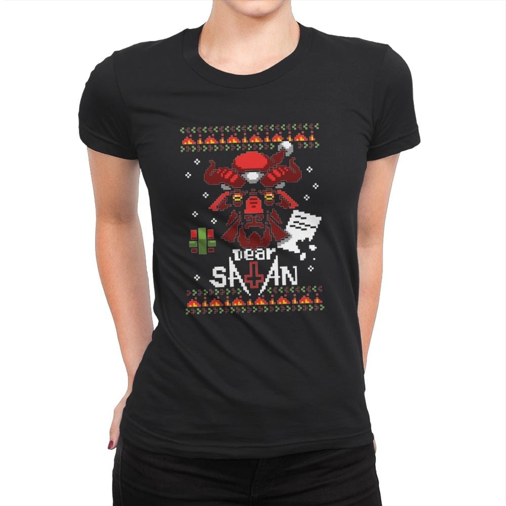 Ugly Satan - Ugly Holiday - Womens Premium T-Shirts RIPT Apparel Small / Black