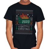 Ugly Sweater Shitty Christmas 2022 - Mens T-Shirts RIPT Apparel Small / Black
