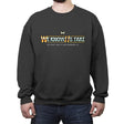 Uh...We Know It's Fake - Crew Neck Sweatshirt Crew Neck Sweatshirt RIPT Apparel