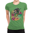 Ukiyo-e Dragonzord - Womens Premium T-Shirts RIPT Apparel Small / Kelly