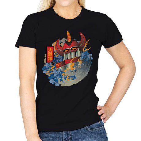 Ukiyo-e Megazord - Womens T-Shirts RIPT Apparel Small / Black