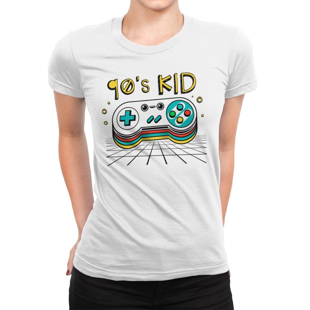Ultimate 90's Kid - Womens Premium T-Shirts RIPT Apparel Small / White