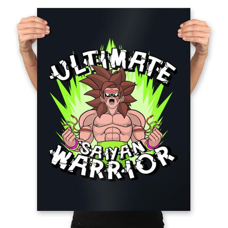 Ultimate Saiyan Warrior - Prints Posters RIPT Apparel 18x24 / Black