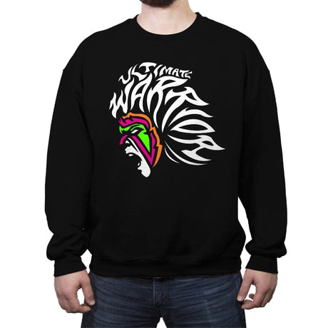 Ultimate Warrior - Crew Neck Sweatshirt Crew Neck Sweatshirt RIPT Apparel Small / Black