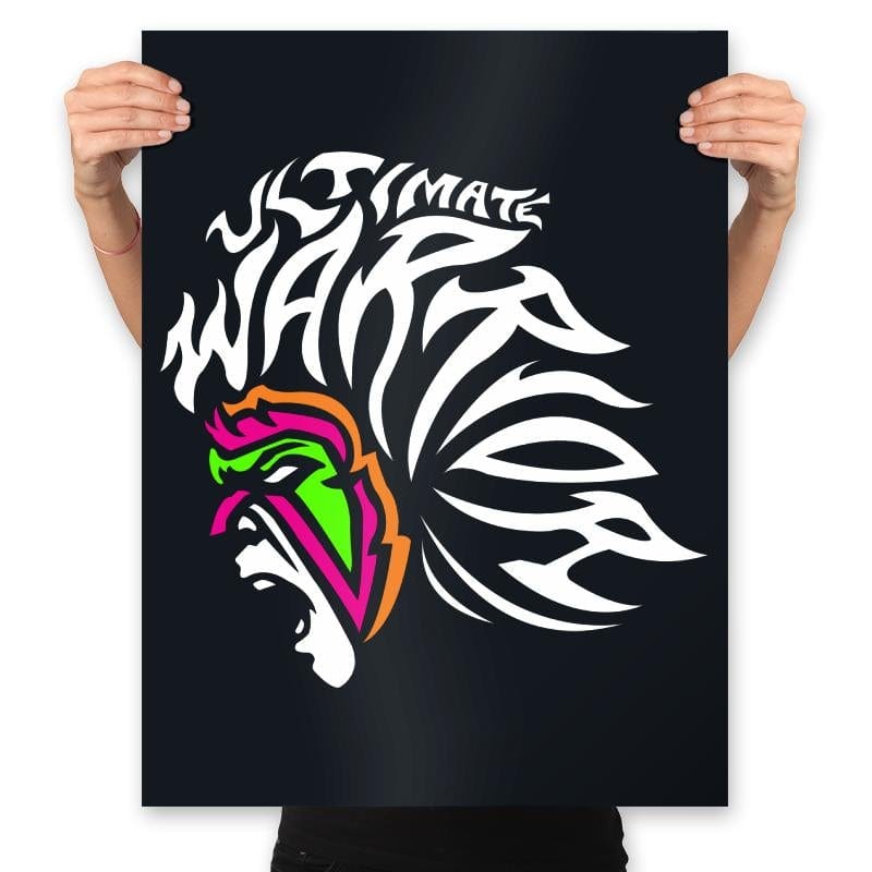 Ultimate Warrior - Prints Posters RIPT Apparel 18x24 / Black