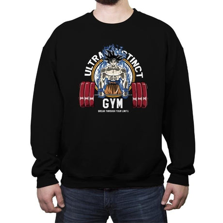 Ultra Instinct Gym - Crew Neck Sweatshirt Crew Neck Sweatshirt RIPT Apparel Small / Black