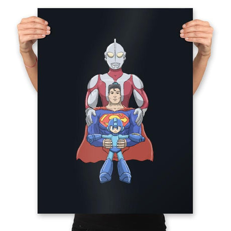 Ultra Super Mega - Prints Posters RIPT Apparel 18x24 / Black