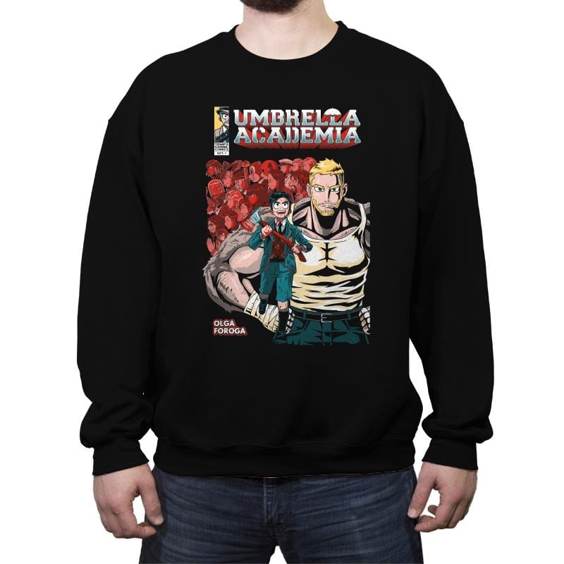 Umbrella Academia - Crew Neck Sweatshirt Crew Neck Sweatshirt RIPT Apparel Small / Black