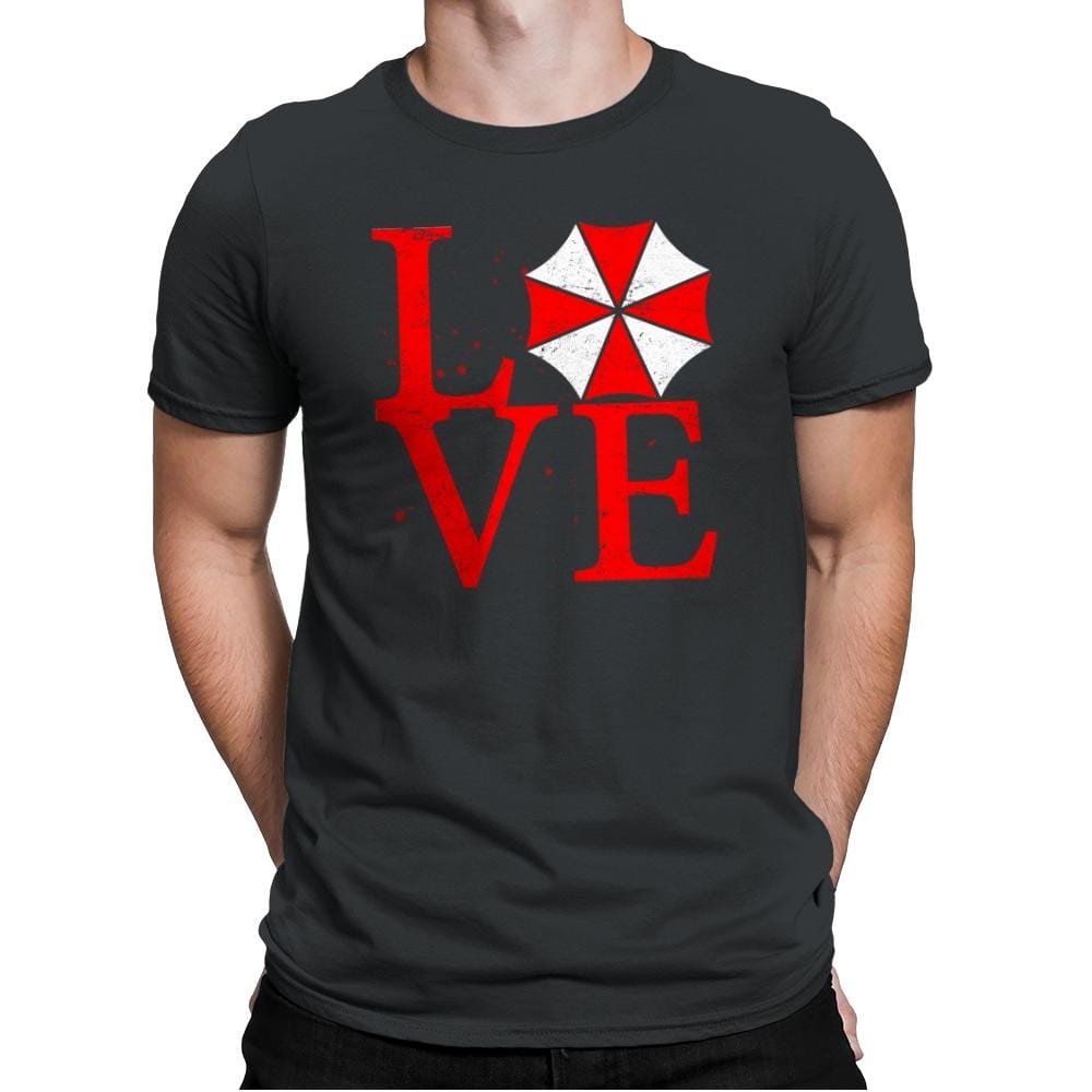 Umbrella Love Exclusive - Dead Pixels - Mens Premium T-Shirts RIPT Apparel Small / Heavy Metal