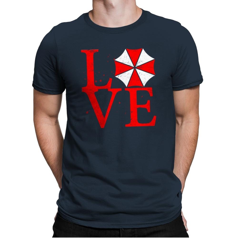Umbrella Love Exclusive - Dead Pixels - Mens Premium T-Shirts RIPT Apparel Small / Indigo