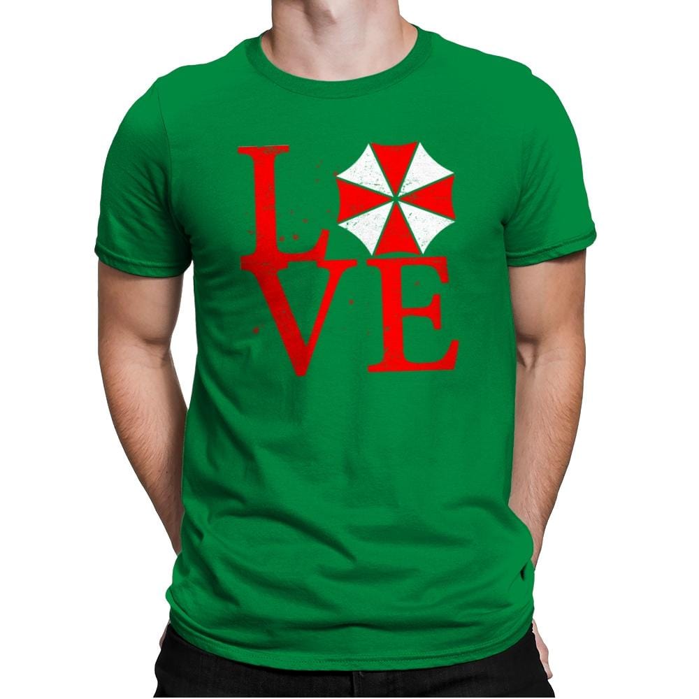 Umbrella Love Exclusive - Dead Pixels - Mens Premium T-Shirts RIPT Apparel Small / Kelly Green