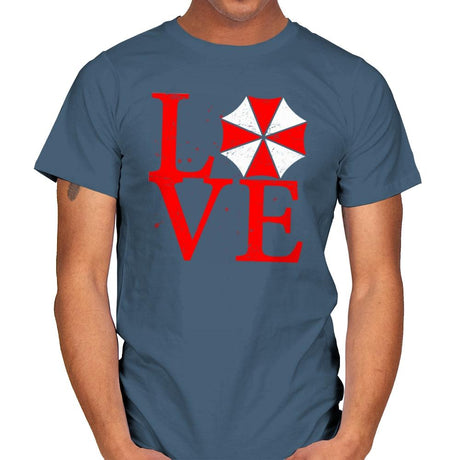 Umbrella Love Exclusive - Dead Pixels - Mens T-Shirts RIPT Apparel Small / Indigo Blue