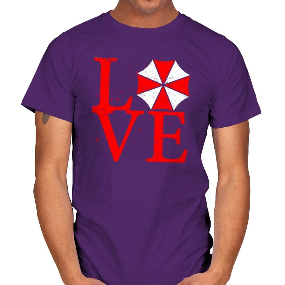 Umbrella Love Exclusive - Dead Pixels - Mens T-Shirts RIPT Apparel Small / Purple