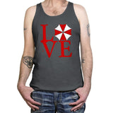 Umbrella Love Exclusive - Dead Pixels - Tanktop Tanktop RIPT Apparel X-Small / Asphalt