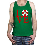 Umbrella Love Exclusive - Dead Pixels - Tanktop Tanktop RIPT Apparel X-Small / Kelly