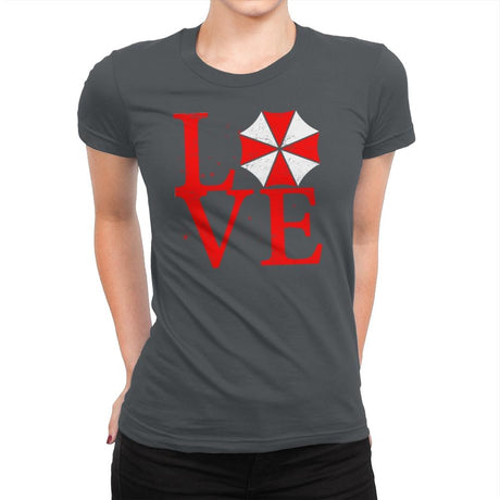 Umbrella Love Exclusive - Dead Pixels - Womens Premium T-Shirts RIPT Apparel Small / Heavy Metal