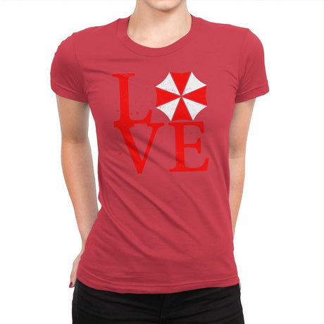 Umbrella Love Exclusive - Dead Pixels - Womens Premium T-Shirts RIPT Apparel Small / Red