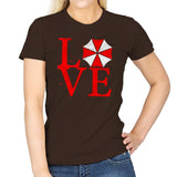 Umbrella Love Exclusive - Dead Pixels - Womens T-Shirts RIPT Apparel Small / Dark Chocolate