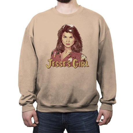 Uncle Jesse's Girl - Crew Neck Sweatshirt Crew Neck Sweatshirt RIPT Apparel Small / Sand