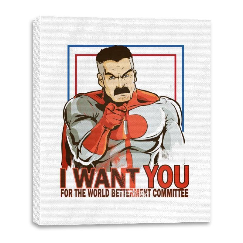 Uncle Omni - Canvas Wraps Canvas Wraps RIPT Apparel 16x20 / White