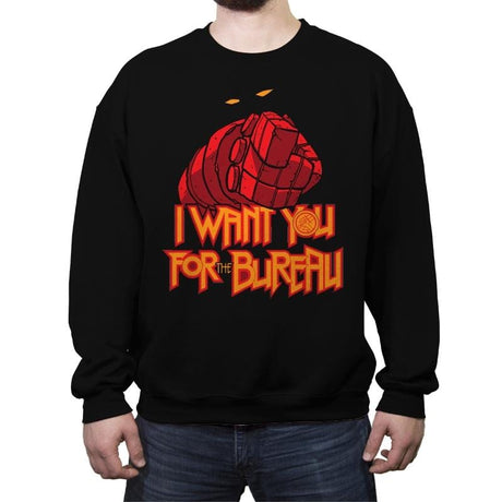 Uncle Red wants YOU - Crew Neck Sweatshirt Crew Neck Sweatshirt RIPT Apparel Small / Black