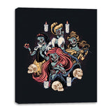 Undead Princesses - Best Seller - Canvas Wraps Canvas Wraps RIPT Apparel 16x20 / Black