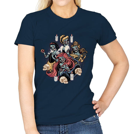 Undead Princesses - Best Seller - Womens T-Shirts RIPT Apparel Small / Navy