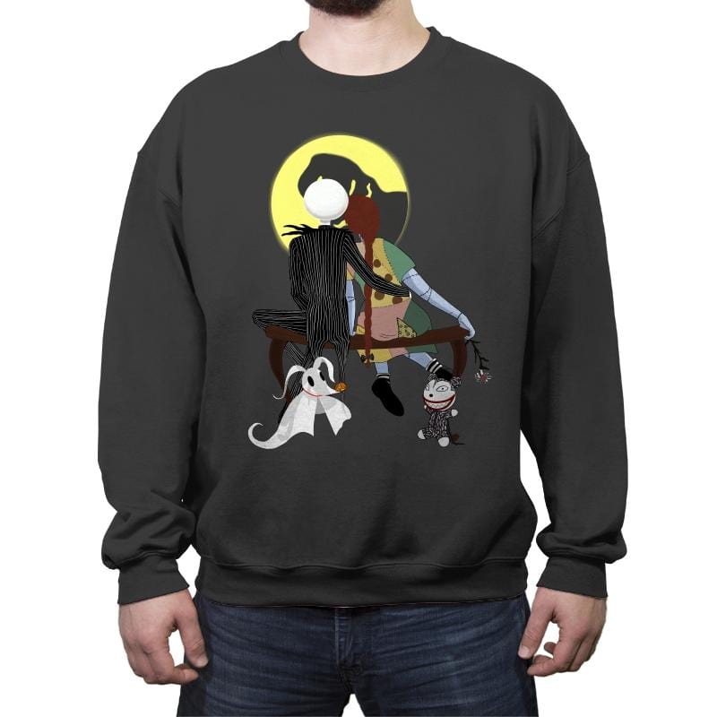 Undying Puppy Love - Crew Neck Sweatshirt Crew Neck Sweatshirt RIPT Apparel Small / Charcoal