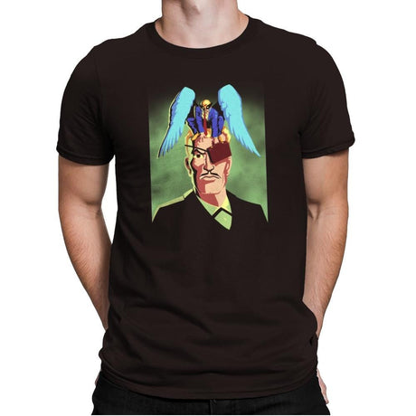 Unexpected Attorney of Ignorance - 80s Blaarg - Mens Premium T-Shirts RIPT Apparel Small / Dark Chocolate