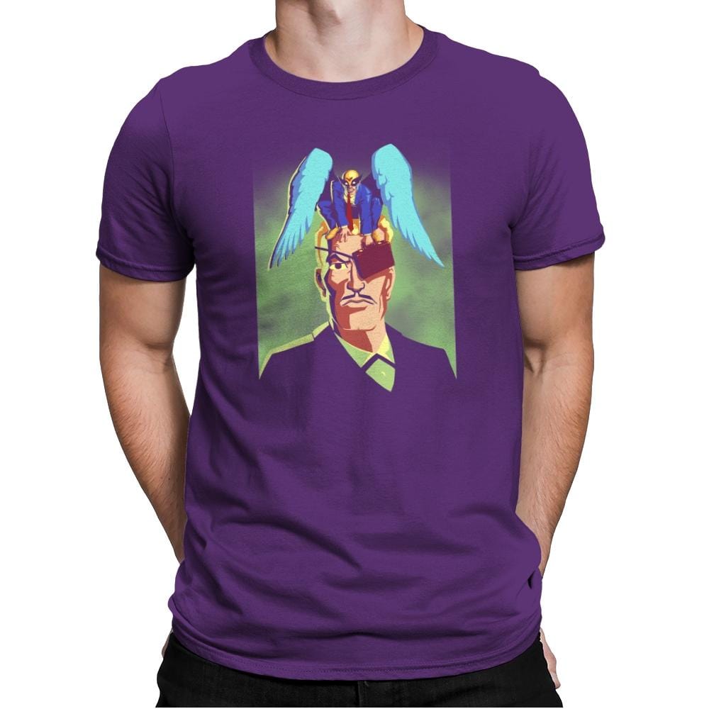 Unexpected Attorney of Ignorance - 80s Blaarg - Mens Premium T-Shirts RIPT Apparel Small / Purple Rush