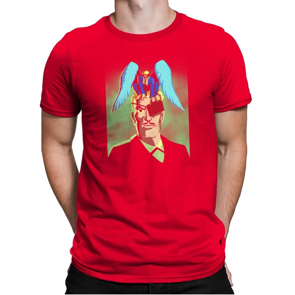 Unexpected Attorney of Ignorance - 80s Blaarg - Mens Premium T-Shirts RIPT Apparel Small / Red