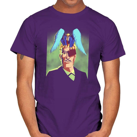 Unexpected Attorney of Ignorance - 80s Blaarg - Mens T-Shirts RIPT Apparel Small / Purple