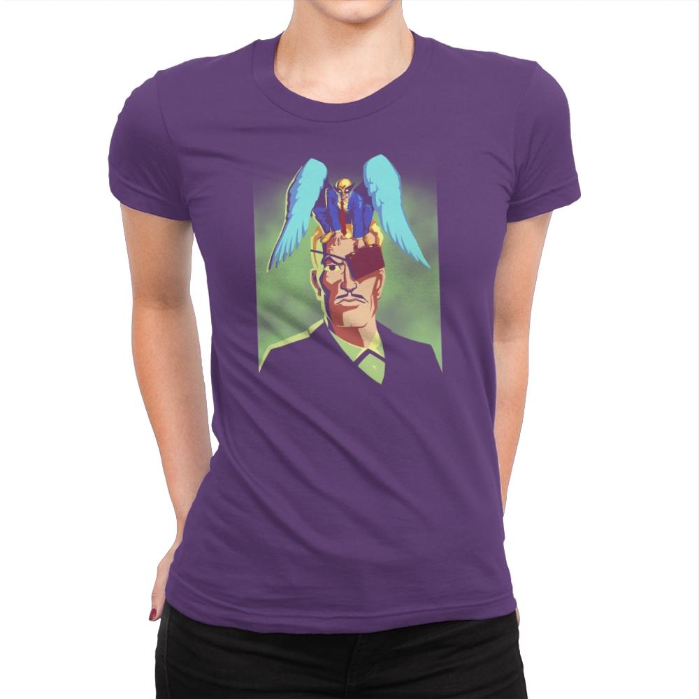 Unexpected Attorney of Ignorance - 80s Blaarg - Womens Premium T-Shirts RIPT Apparel Small / Purple Rush