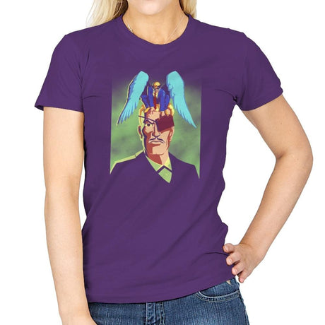 Unexpected Attorney of Ignorance - 80s Blaarg - Womens T-Shirts RIPT Apparel Small / Purple