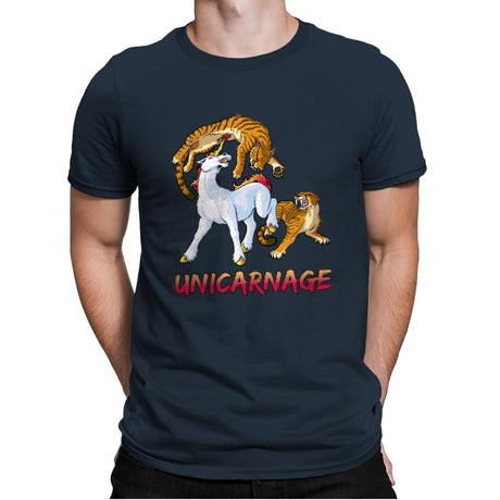 Unicarnage - Mens Premium T-Shirts RIPT Apparel Small / Indigo