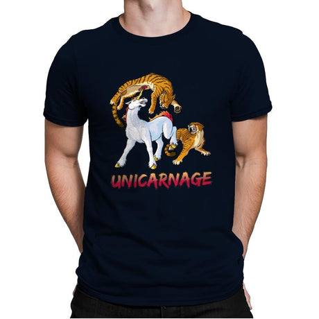 Unicarnage - Mens Premium T-Shirts RIPT Apparel Small / Midnight Navy