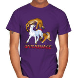 Unicarnage - Mens T-Shirts RIPT Apparel Small / Purple