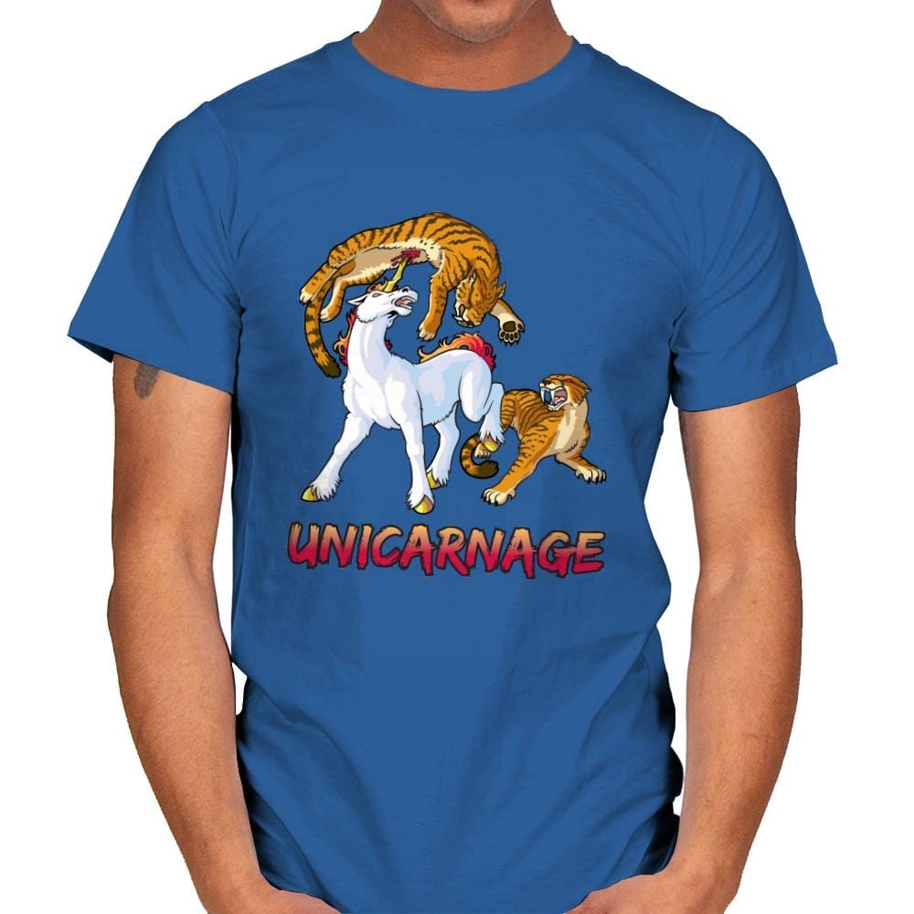 Unicarnage - Mens T-Shirts RIPT Apparel Small / Royal