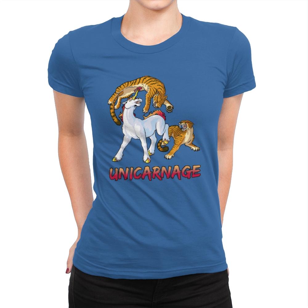 Unicarnage - Womens Premium T-Shirts RIPT Apparel Small / Royal