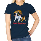 Unicarnage - Womens T-Shirts RIPT Apparel Small / Navy