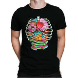 Unicorn Anatomy Sweet Inside - Mens Premium T-Shirts RIPT Apparel Small / Black