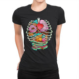 Unicorn Anatomy Sweet Inside - Womens Premium T-Shirts RIPT Apparel Small / Black