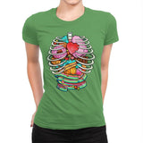 Unicorn Anatomy Sweet Inside - Womens Premium T-Shirts RIPT Apparel Small / Kelly