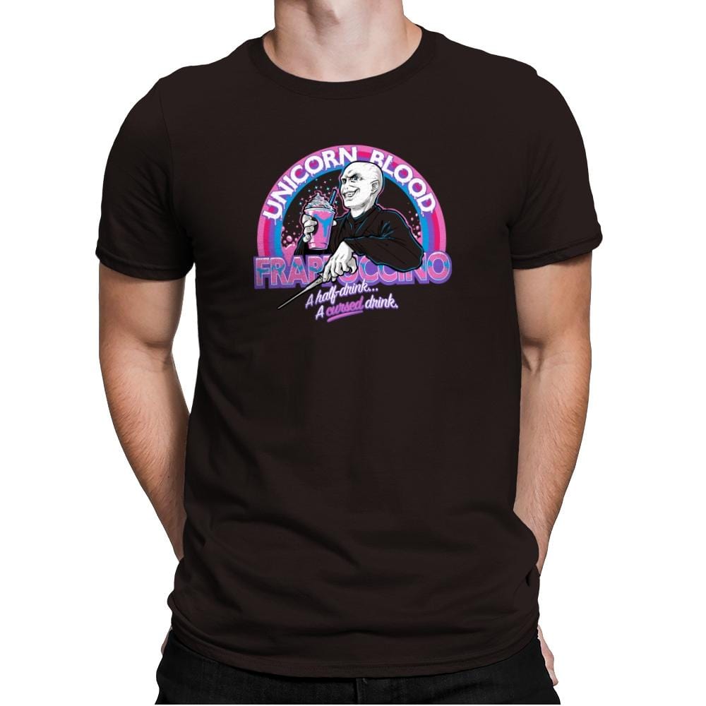 Unicorn Blood Frappe Exclusive - Mens Premium T-Shirts RIPT Apparel Small / Dark Chocolate